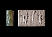 Cylinder Seal with Sun Disk and Starry Radiance