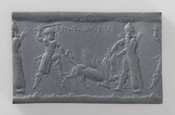 Cylinder seal with Bull of Heaven (Taurus)