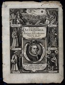Seven astronomers with instruments: Astronomical frontispiece
