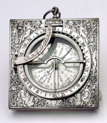 Equinoctial dial with allegories of Arithmetic, Geometry, Astronomy and Geography
