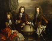 Admirals with celestial globe and quadrant