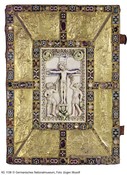 Cover of Codex Aureus with Crucifixion