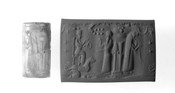 Cylinder Seal with Pleiades, Sun Disc, Crescent Moon, and Stars