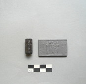 Cylinder Seal with Crescent Moon and Possible Pleiades