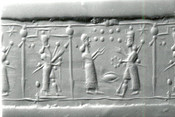 Cylinder Seal with Star and Pleiades