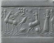 Cylinder Seal with Pleiades and Star