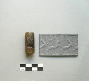 Cylinder Seal with Stars and Lunar Crescent