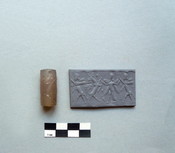 Cylinder Seal with Star and Lunar Crescent