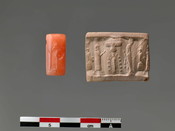 Cylinder Seal with Sun Disc and Eight-Pointed Star
