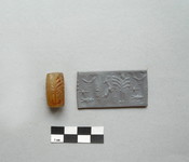 Cylinder Seal with Star and Lunar Crescent