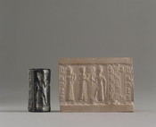 Cylinder Seal with Sun Disc and Lunar Crescent