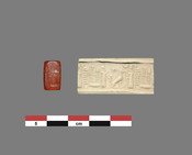 Cylinder Seal with Eight-Pointed Star and Lunar Crescent