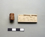 Cylinder Seal with Lunar Crescent and Star