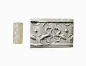 Cylinder Seal with Star and Moon