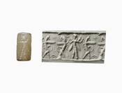 Cylinder Seal with Star and Cross