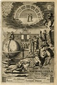 Frontispiece with planetary symbols, celestial globe