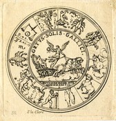 Medal design with zodiac