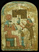 Stela with Ra-Horakhty and Maat