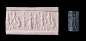 Cylinder seal with Ishtar, star-disc and crescent