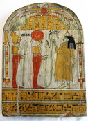 Stela with Ra-Horakhty and Osiris