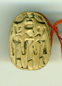 Scarab seal with Horus and Set