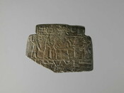 Evocation plaque with the Pleiades