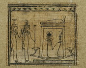Papyrus with Khepri