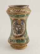 Albarello vase with Sun and Moon symbols