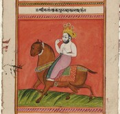 Sukra (Venus) riding a goat