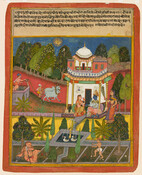 A Folio from Rasikapriya of Keshavdas 